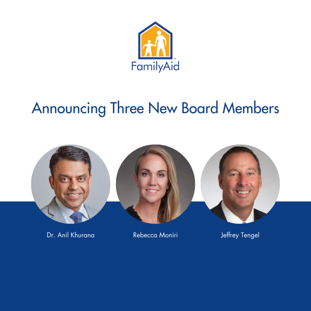 FamilyAid Welcomes Three Financial Execs to Board of Directors