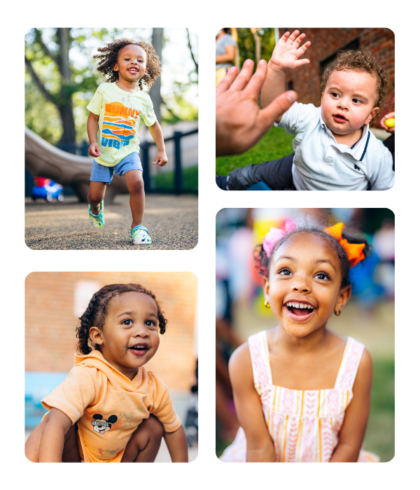 Happy Children - fall appeal landing page graphic